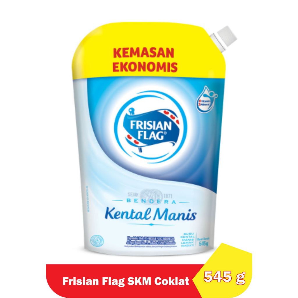 

Frisian Flag Kental Manis Putih dan Coklat SKM 545g