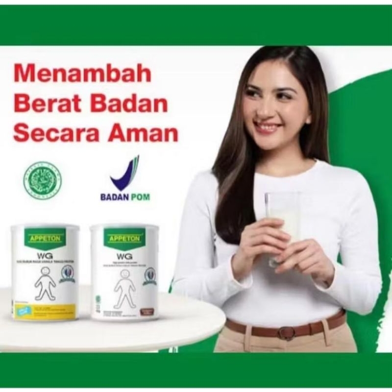

APPETON WG Bantu Pulihkan Berat Badan Weight Gain Penambah Berat Badan Anak dan dewasa