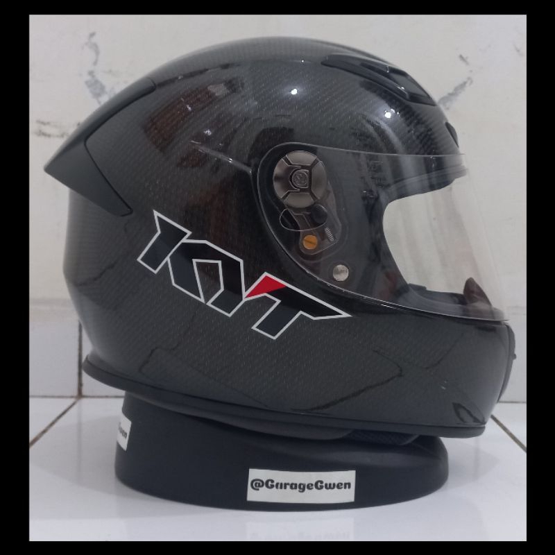 Helm Helmet KYT KR1 Carbon Titanium black Second Size M