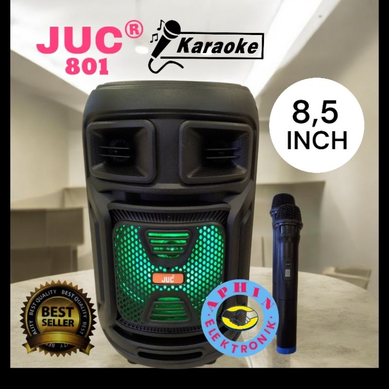 Speaker Bluetooth 8,5 inch Speaker karaoke JUC 801 Speaker Portable 8,5 inch