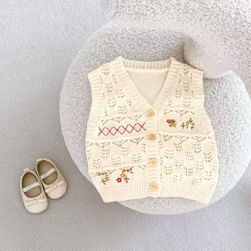 KAOLA - Tetsy Cream | Vest Rompi Rajut Bayi