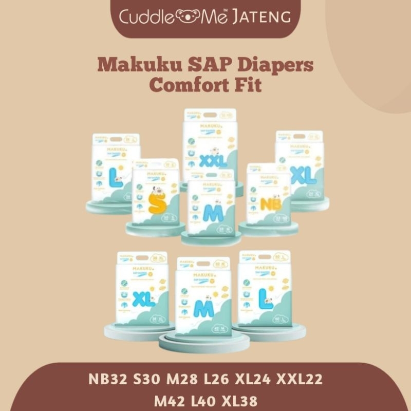 NEW Makuku Air Diapers Tape & Pant M32 L34 XL32 XXL28 / Makuku Comfort Tape S36 Pants XL32 XXL28 MAK