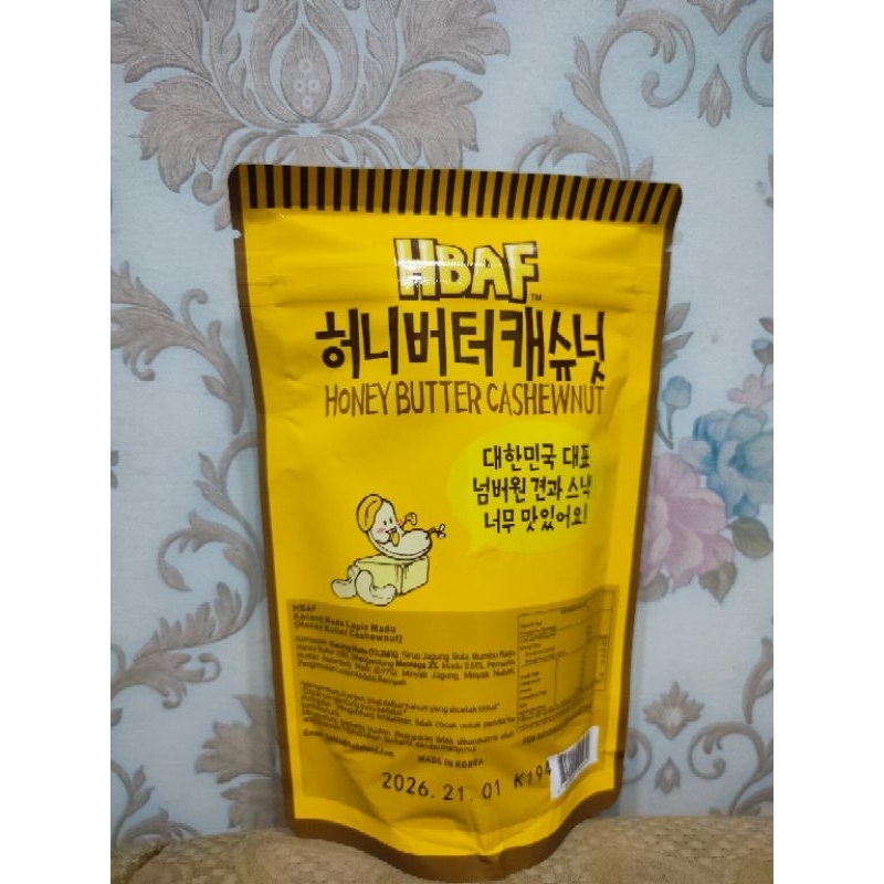 

HBAF Honey Butter Cashew 120gram Expired Januari 2026