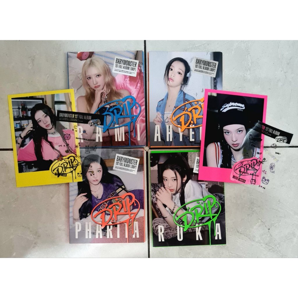 Babymonster Drip perintilan album printilan album ygtag only ahyeon pharita asa ruka rami haram chiq