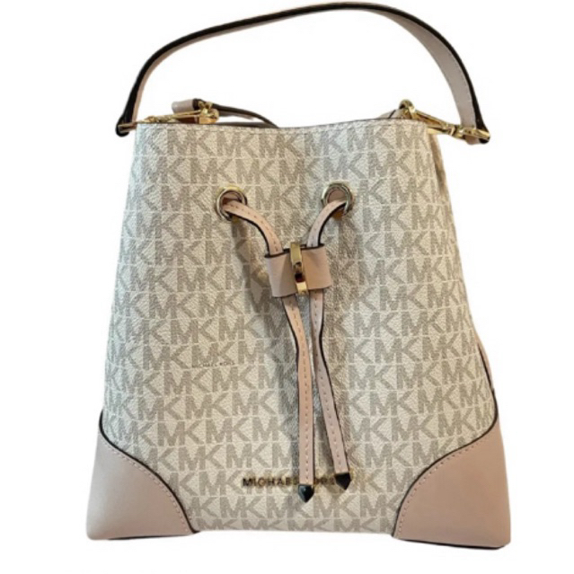 Michael Kors Pink Bucket Bag Logo Medium Ori