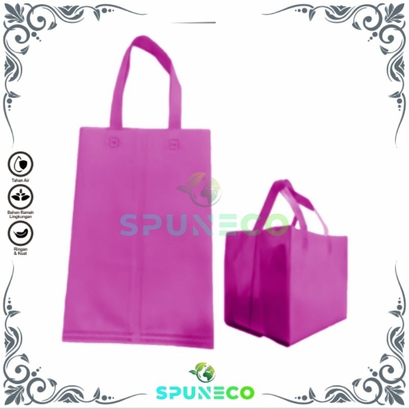 

TAS BOX NASI BOX KUE 22X22 (ISI 12 LEMBAR) TAS SPUNBOND TAS SOUVENIR