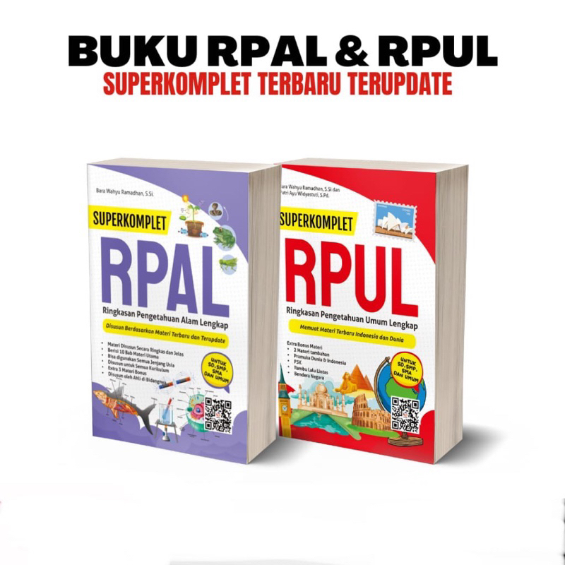 BUKU GENIUS BOOK RPAL RPUL NEW UPDATE - SUPERKOMPLET UNTUK SD ,SMP ,SMA , dan UMUM