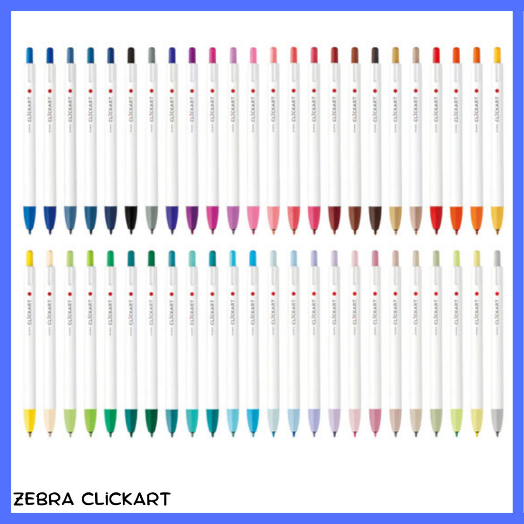 

Spidol Clickart 06 mm Zebra Click Art Retractable Marker Fine Point 0.6 mm