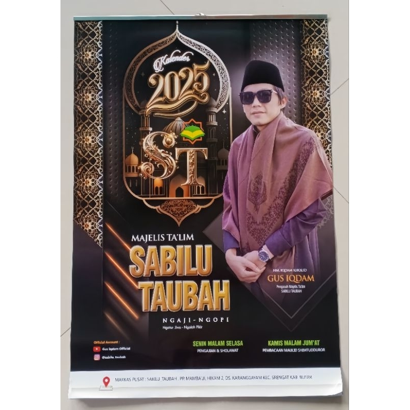 

Kalender Sabilu Taubah ST 2025 Gus iqdam series original pusat