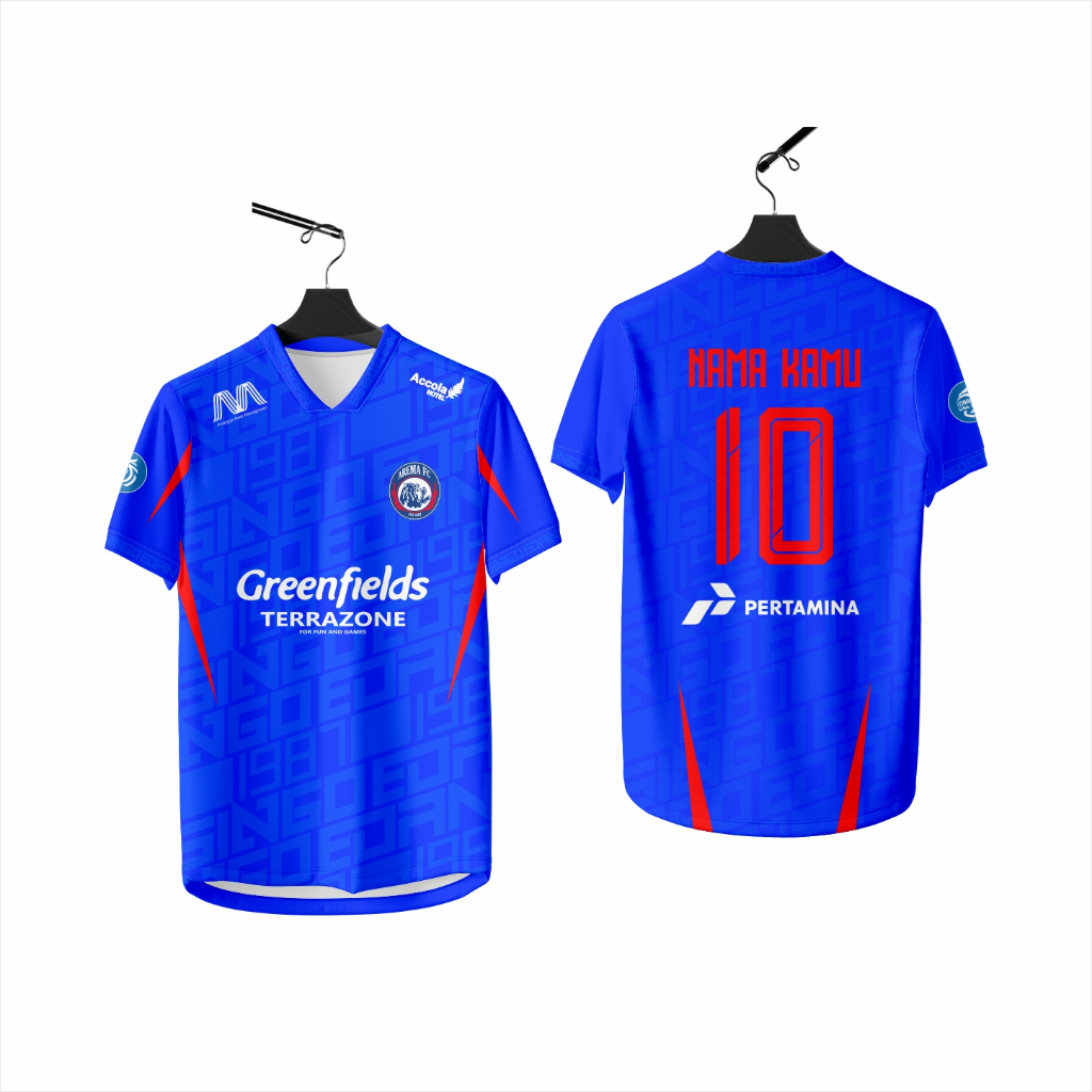 BAJU BOLA AREMA FC / JERSEY BISA COSTUM NAMA / JERSEY BOLA COSTUM NAMA