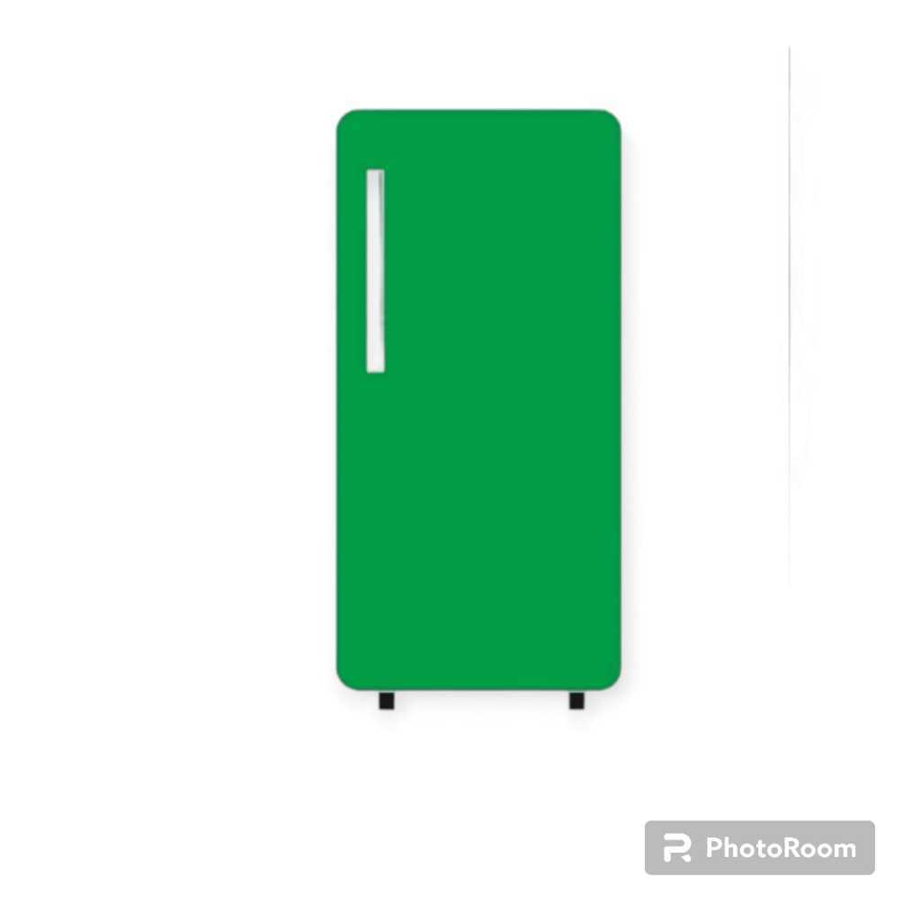 STIKER KULKAS 1 PINTU MOTIF POLOS