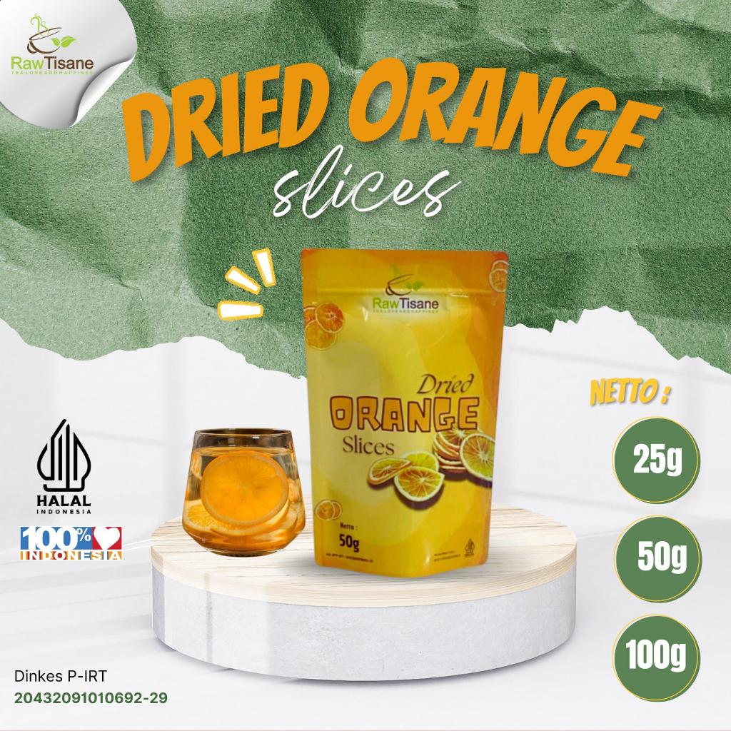 

RAW TISANE Dried Orange Slice / Jeruk Kering Iris Isi 100 Gram