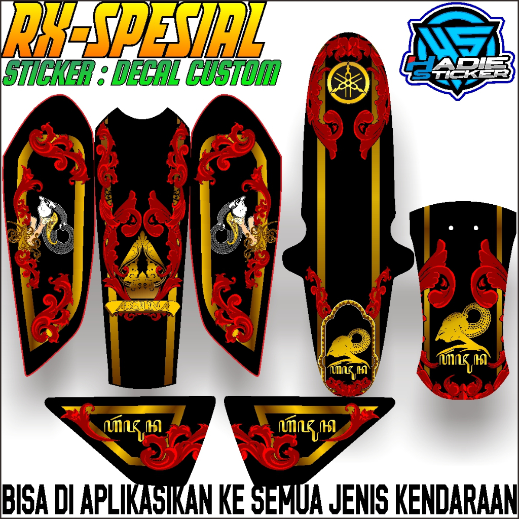 Sticker Decal RX SPESIAL CUSTOM ARJUNA WAYANG