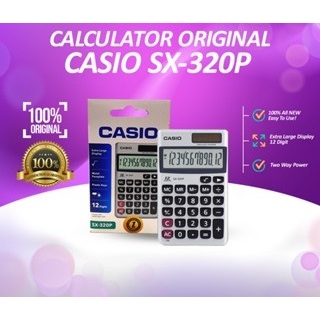 Kalkulator Casio SX-320P Kalkulator Saku Portable 12 Digit mini