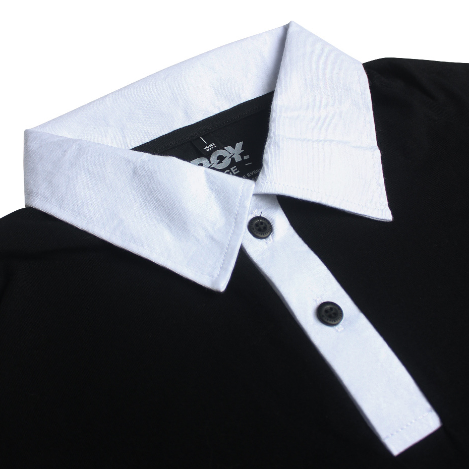 Troy Company Wangky Polo Shirt Black White Superbia - Kaos Polo Wangki Pria Hitam Putih WKD 2901