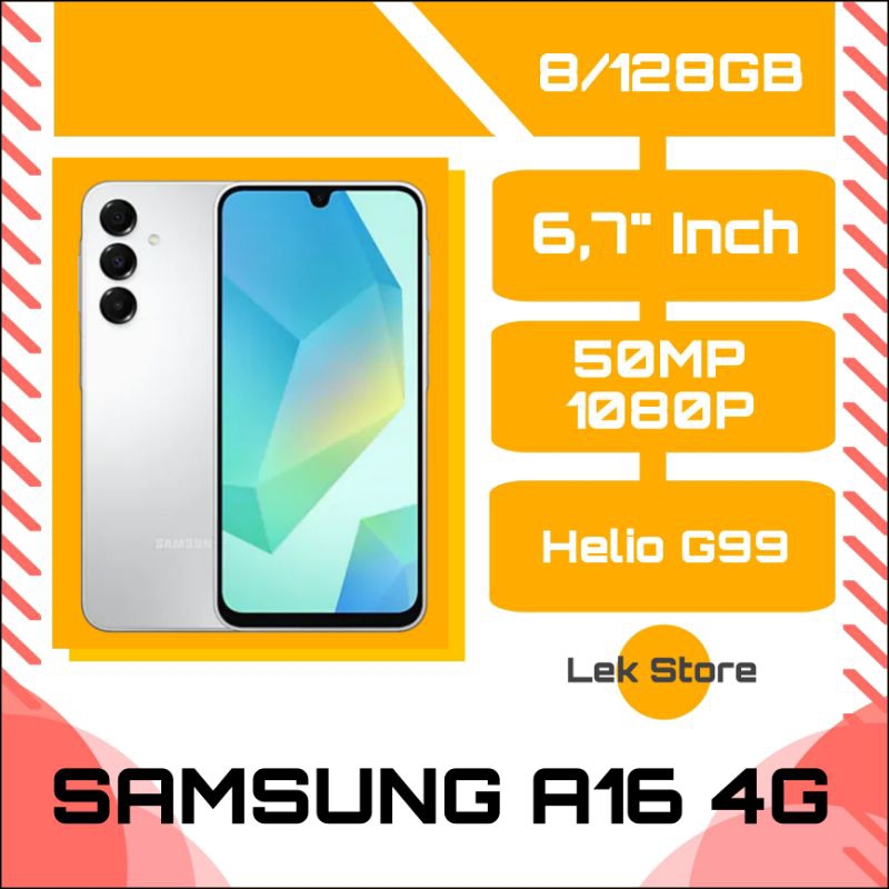 SAMSUNG A16 4G RAM 8/128GB, 8/256GB GARANSI RESMI - FREE AKSESORIS - SMARTPHONE - HANDPHONE