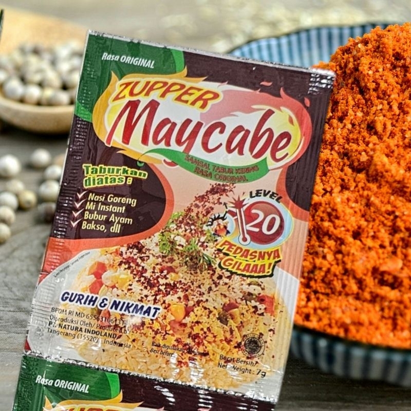 

Zupper Maycabe May Cabe Cabe bubuk 7 gram Chili Powder Lombok Pedas tabur