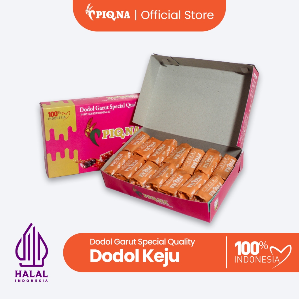 

Dodol Garut PIQNA Rasa Keju | Dodol Garut Special Quality Rasa Keju