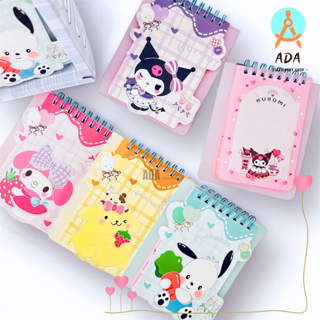 

A7 NOTEBOOK SPIRAL SANRIOo / XQ-55604 / 60 LMBR/NOTES MINI