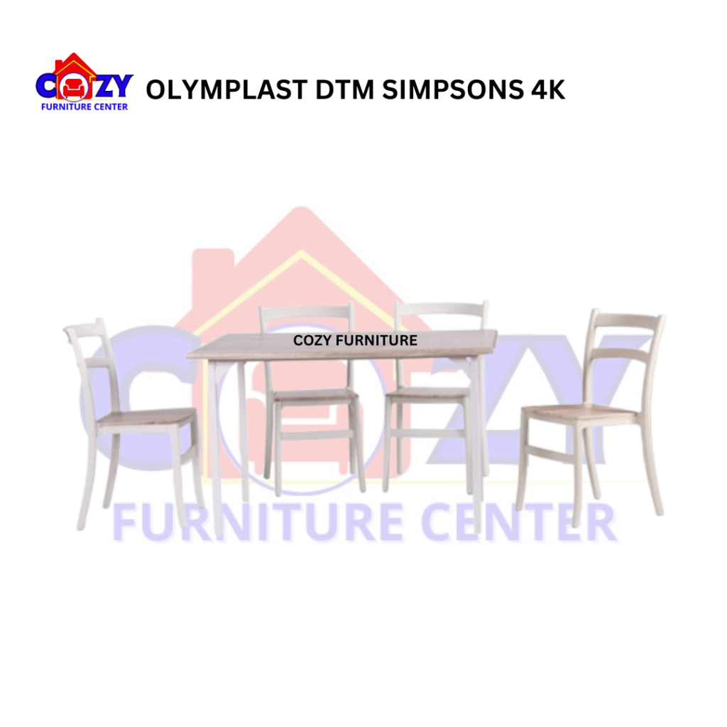 Set Meja Makan 4 & 6 Kursi Olympic DTM Simpson