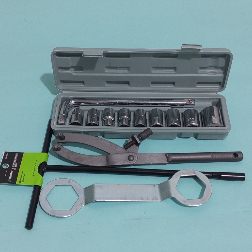 KUNCI SHOK/ KUNCI TREKER DAN ENGINE 1PAKET 3SET KUNCI BUKAAN  BAUT MAGNET/CVT