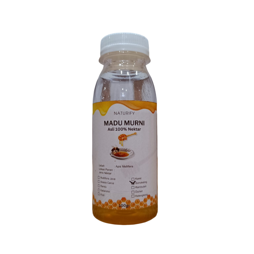 

Naturify Madu Murni Asli Nektar Pohon Sonokeling 100 Gram