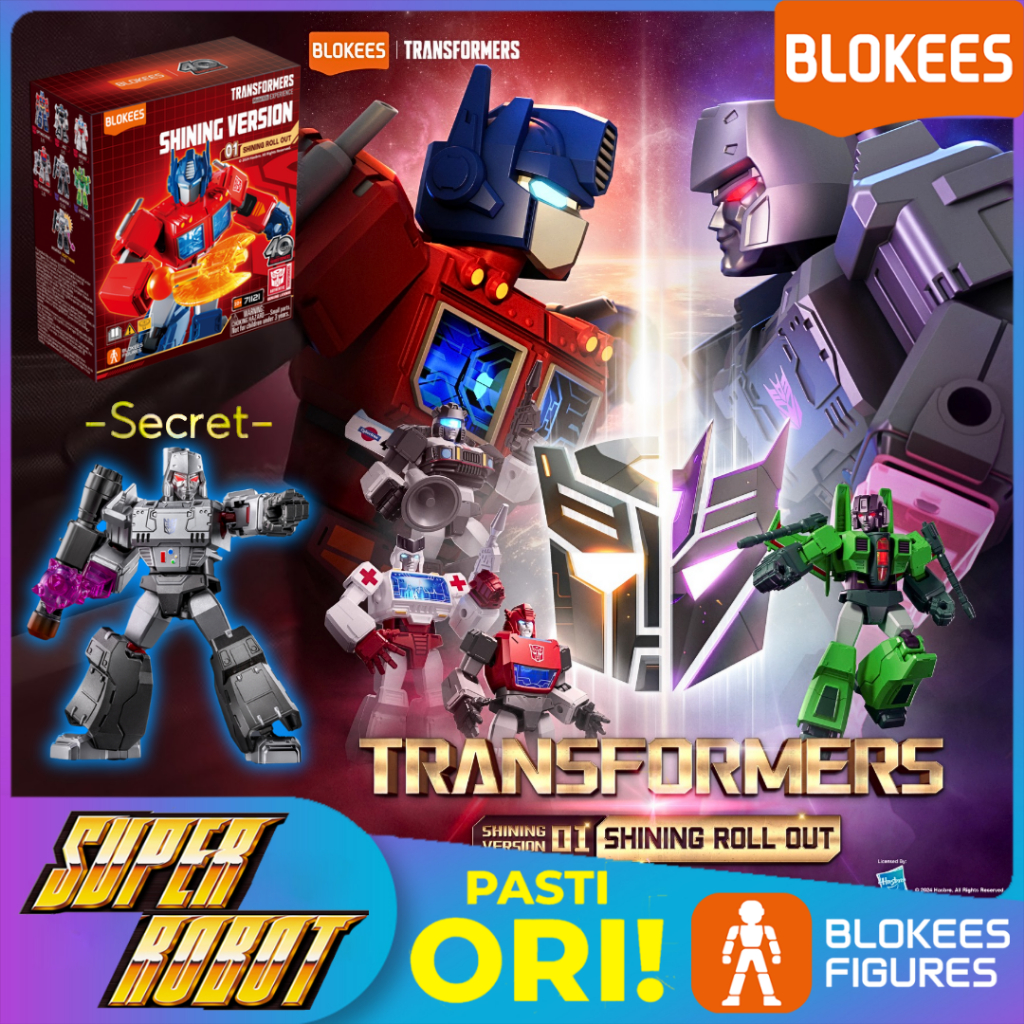 𝗕𝗟𝗢𝗞𝗘𝗘𝗦 Figure Blind Box Transformers SV-01 Shining Version 01 Shining Roll Out - Optimus Prime / Ja