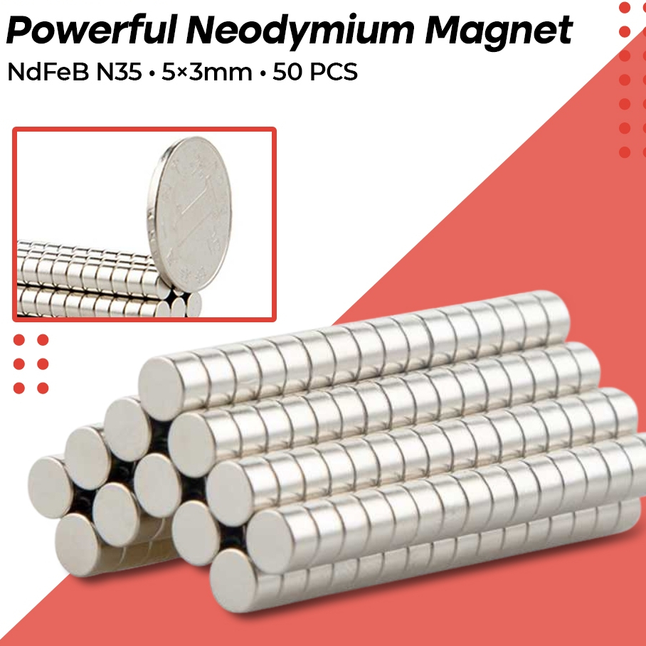

Powerful Neodymium Magnet NdFeB N35 50 PCS