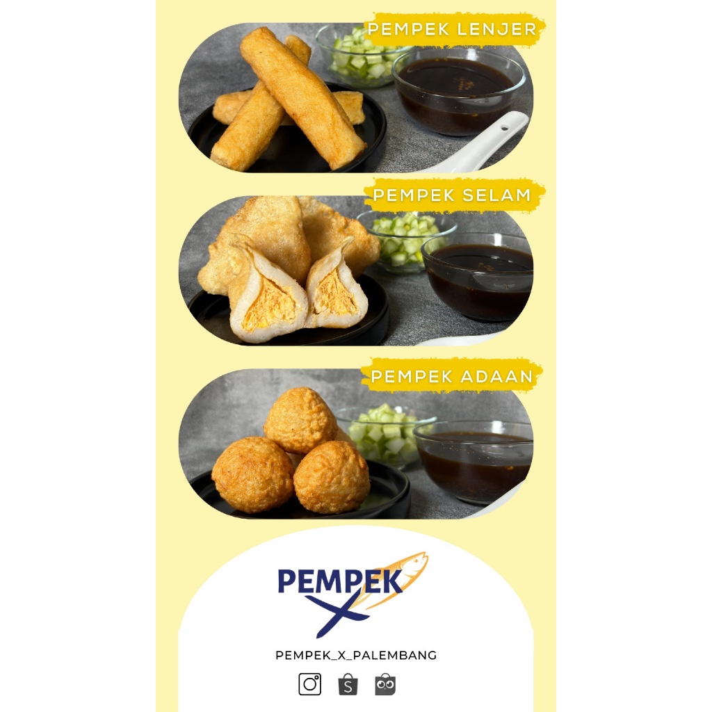 

Pempek X Khas Palembang Paket A Isi 12Pcs