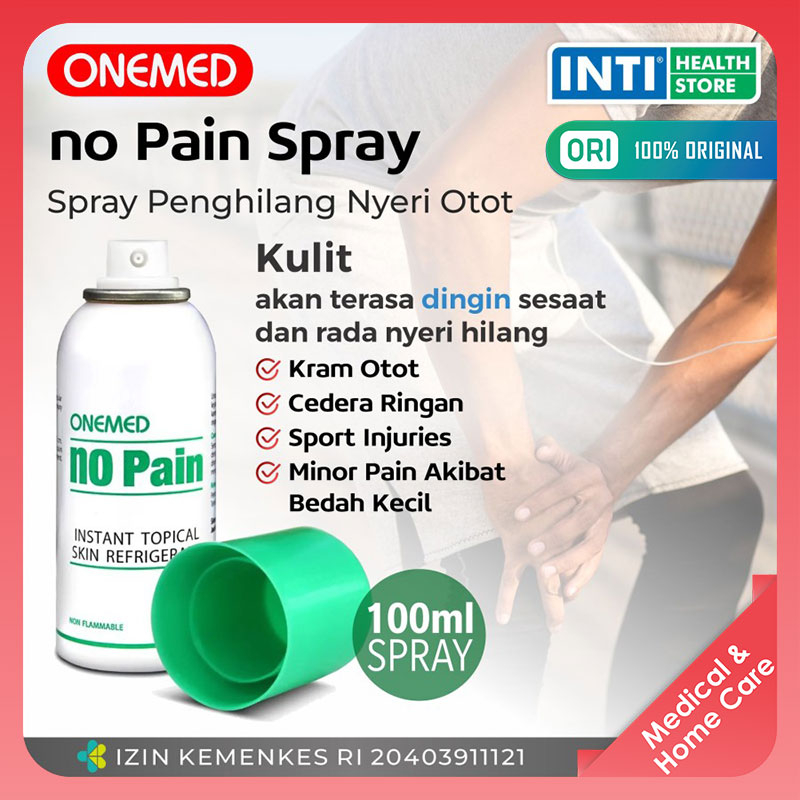 ONEMED - No Pain Spray 100ml Pereda Nyeri Otot | Semprotan Kram Cedera