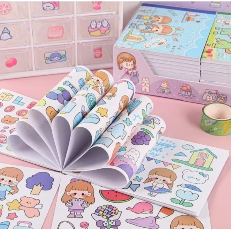 

KIYOWO BOOK STICKER FREE SPATULA ATAU KAPI//BUKU SPIRAL STICKER