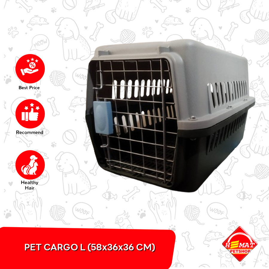 GOSEND Kandang Kucing / Anjing Portable Ukuran Besar - Pet Cargo L