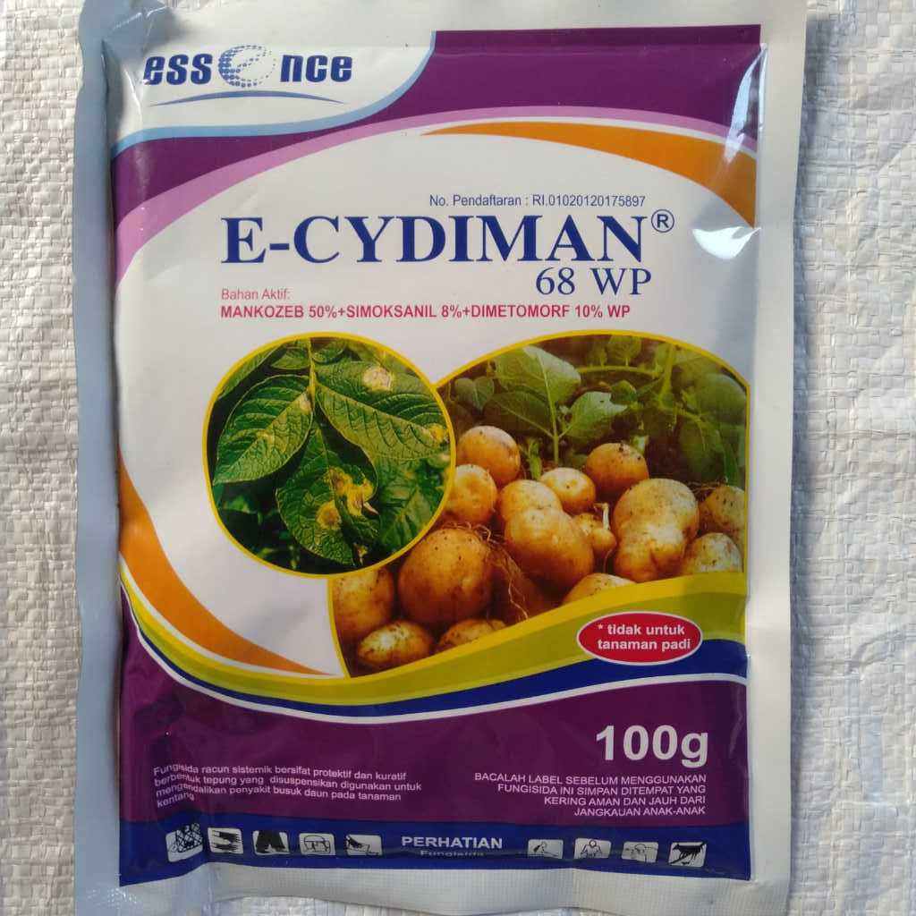 Fungisida sistemik E-CYDIMAN 68WP - 100gr dan 200gr