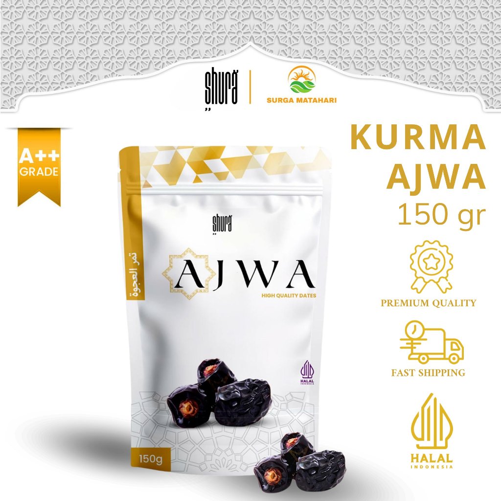 

Shura Kurma Ajwa Dates Nabi 150gr High Quality