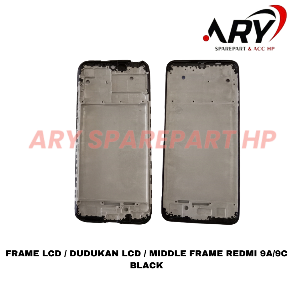Frame LCD / Dudukan LCD / Middle Frame Redmi 9A/9C Black