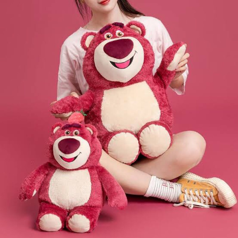 Miniso Disney Pixar Lotso Plush toy Pillow Lying plush toy / Boneka lotso bantal lotso mainan anak