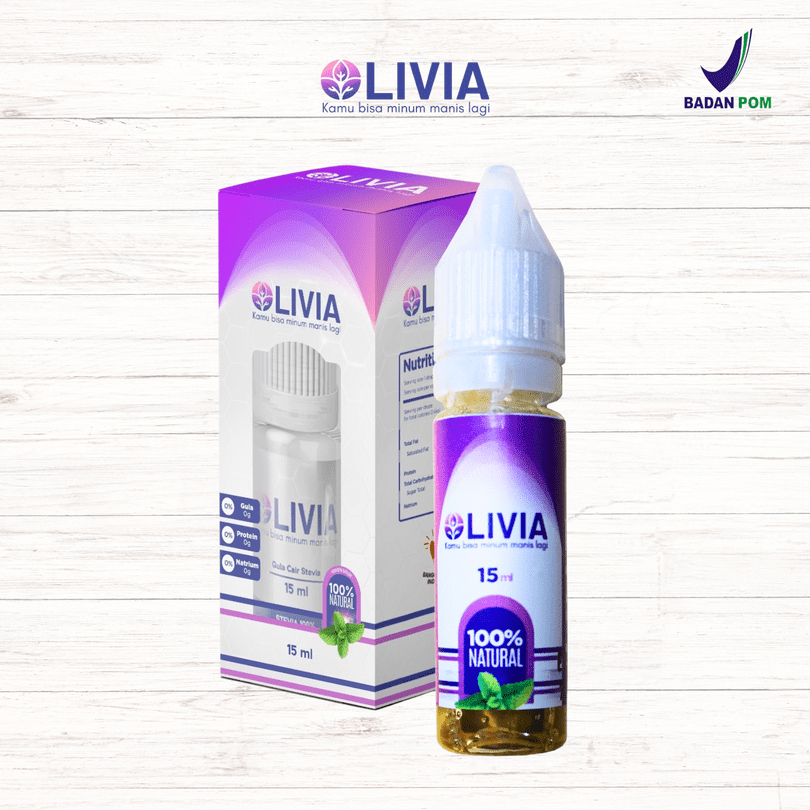 

BPOM Livia Stevia Pemanis Alami Pengganti Gula 1pcs - Gula Diabetes