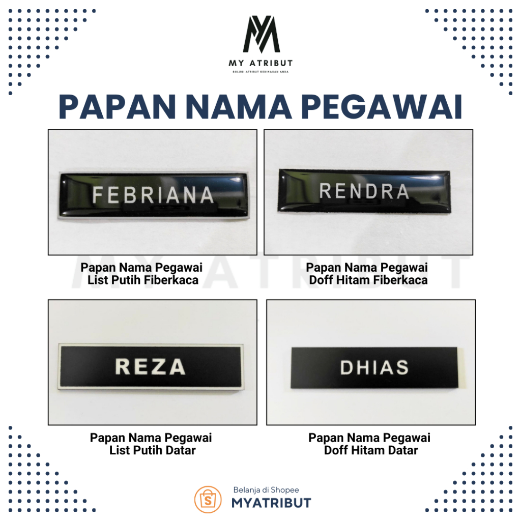 

Papan Nama Pegawai