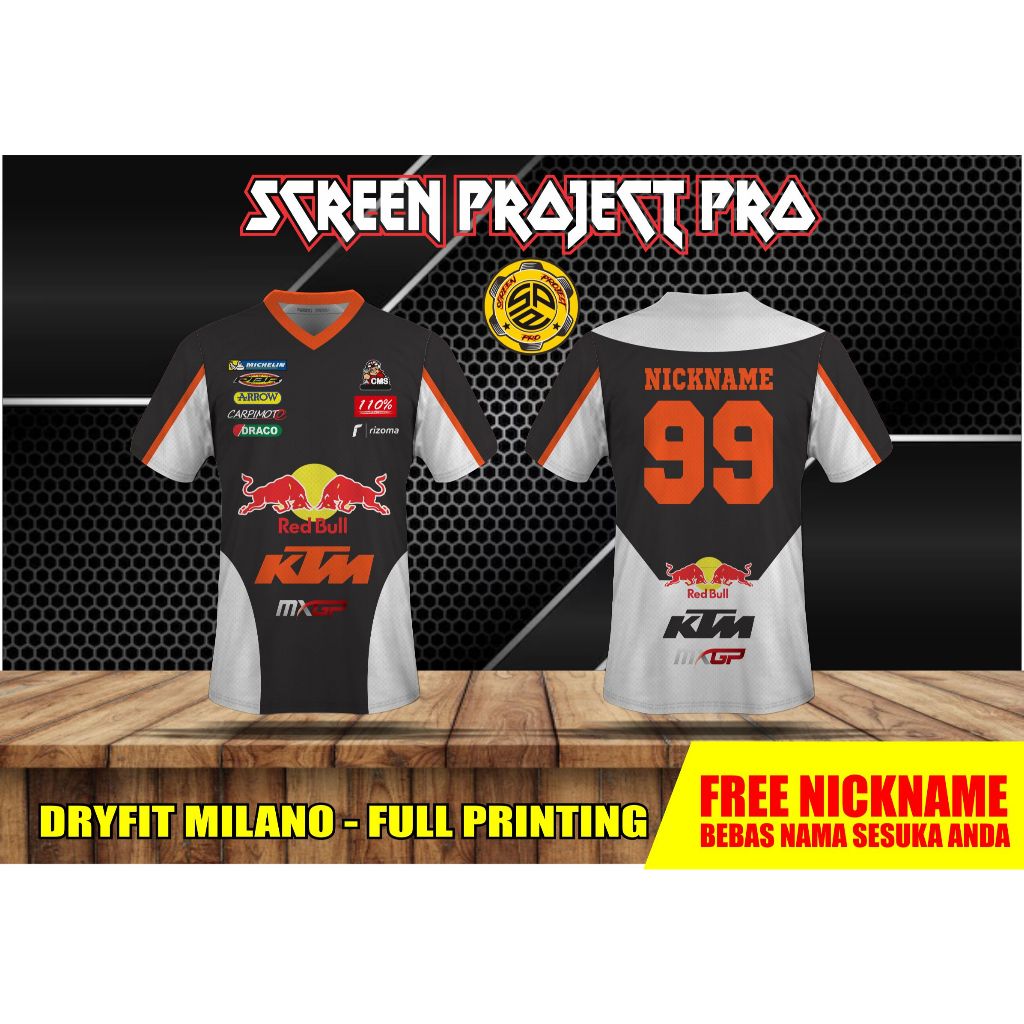 JERSEY KAOS RACING KTM / COSTUM NAMA