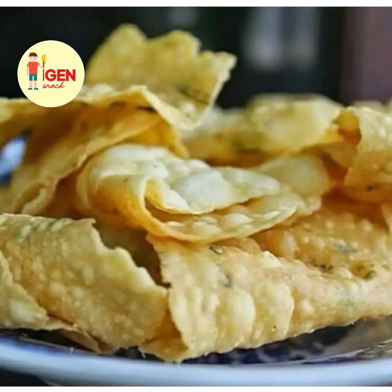 

KERIPIK PANGSIT BAWANG SPESIAL PREMIUM CRISPY (DIJAMIN ENAK & RENYAH)