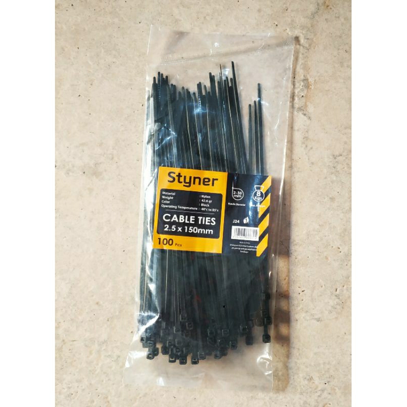 

Kabel ties 15 cm Hitam (isi 100 pcs)