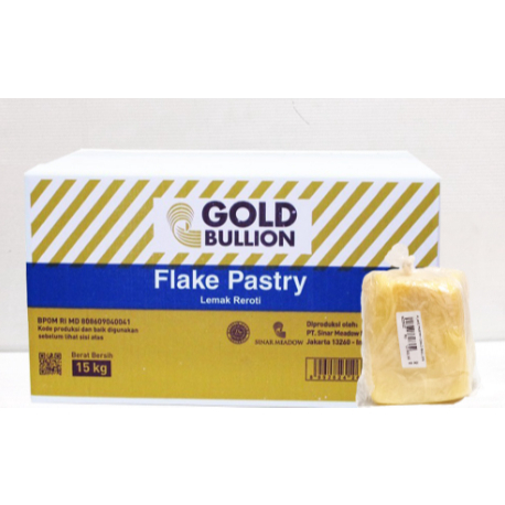 

GOLD BULLION FLAKE PASTRY ECER 1KG, MENTEGA KHUSUS PASTRY, ROTI DLL