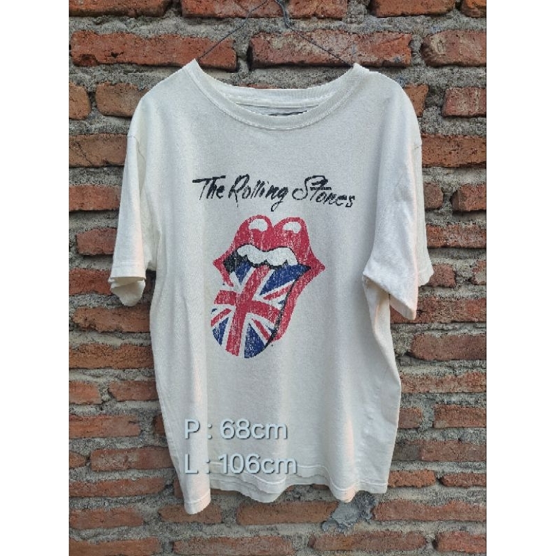 Kaos T-shirt The Rolling stone Official Tag Second