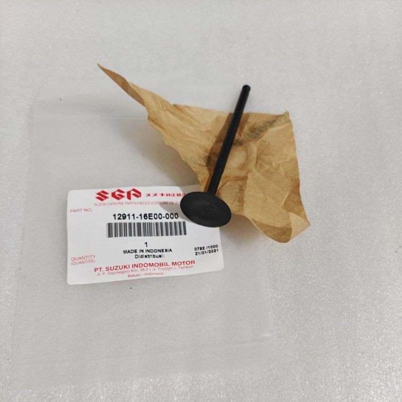 12912 16E00 000 / 12911 16E00 000 Payung Klep Set Valve Set In EX Klep Besar Klep Kecil SUZUKI FXR 1