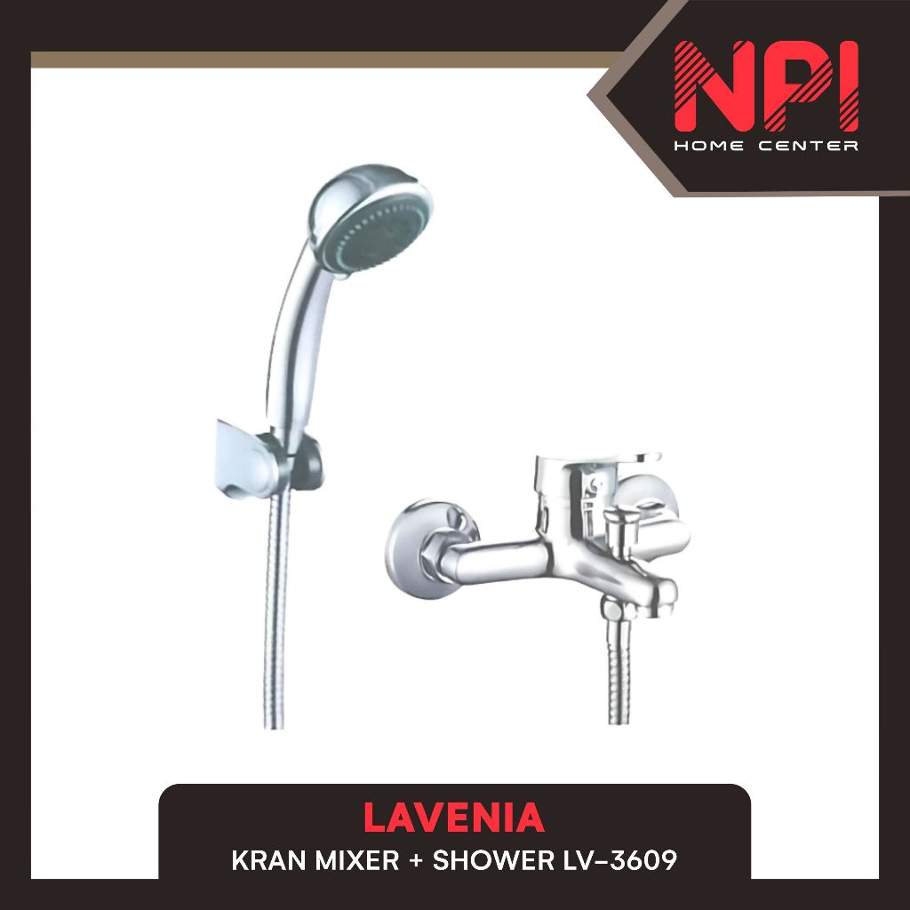 Lavenia - Paket Hand Shower + Faucet Keran Bath Mixer Set Lv 3609 Lv3609