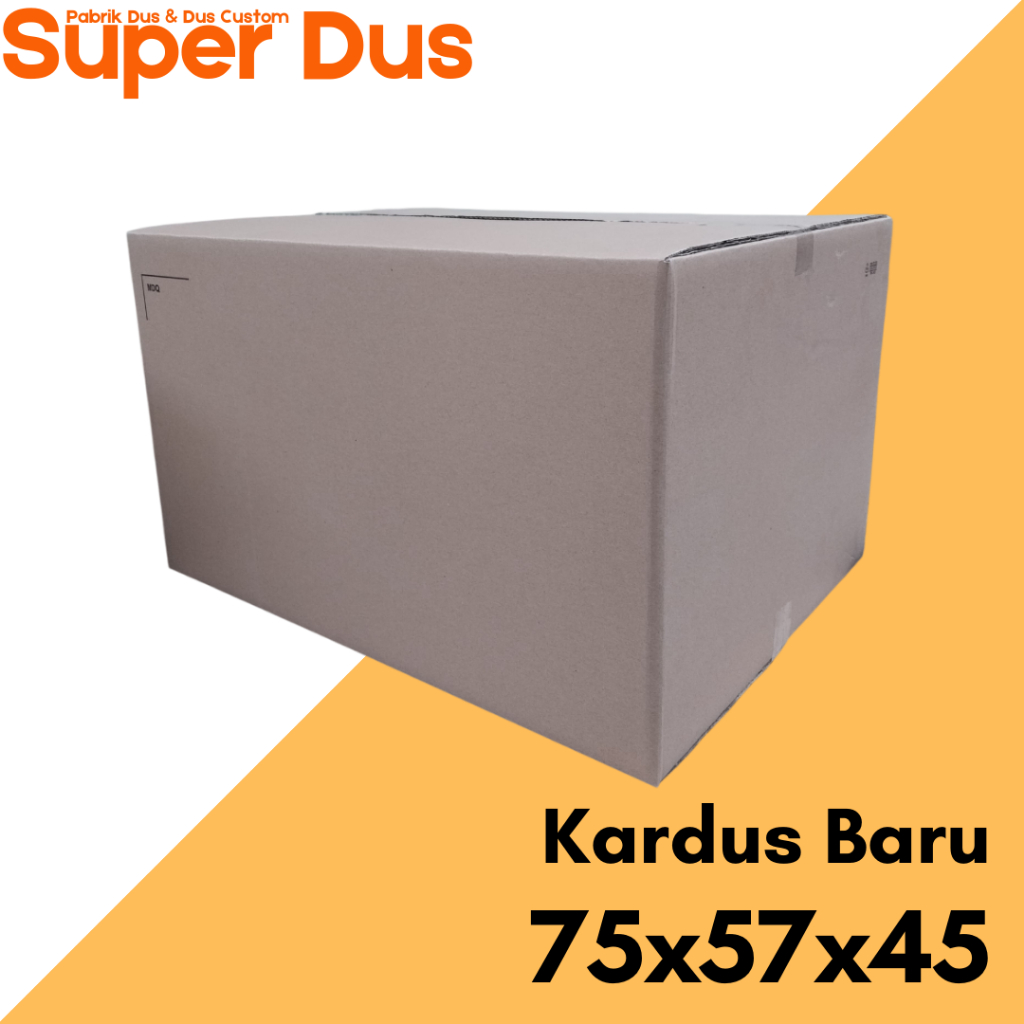 

Kardus Baru Polos/Uk. 75x57x45 cm/Kardus Besar/Dus Packing/Box Pindahan/Kardus Jumbo