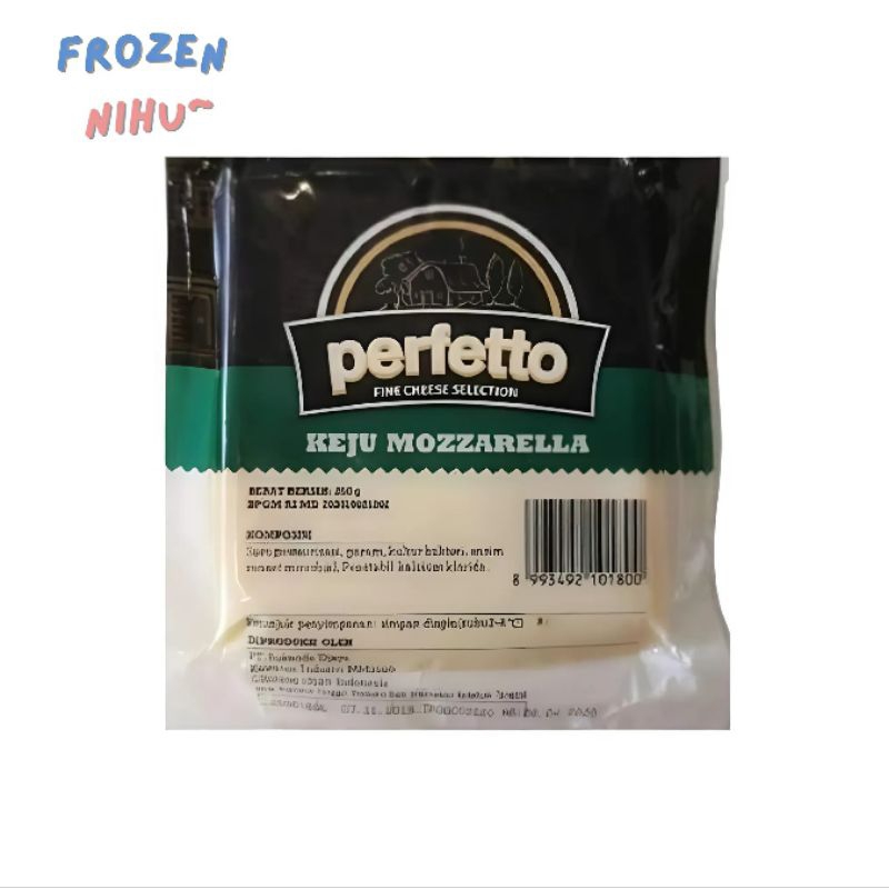 

Perfetto Keju Mozzarella 250 gr - Frozen Nihu