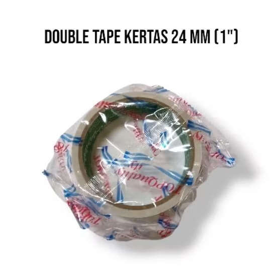 

double tape 2 sisi kertas murah 24 mm (1 pcs)