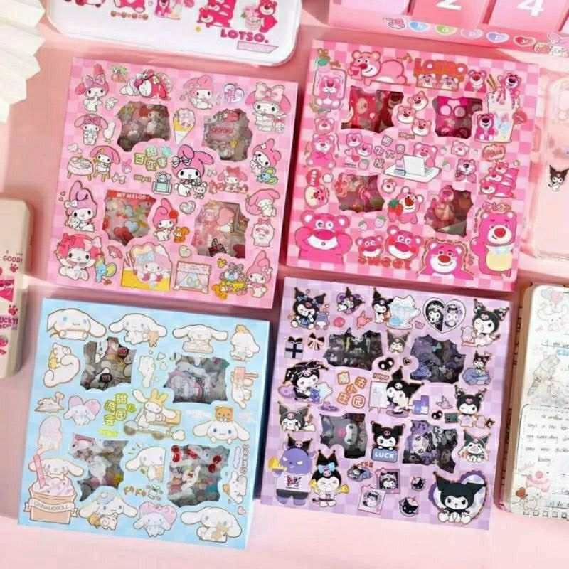 

Sticker Nono Labubu Love Me Stiker Dekorasi Mainan Edukasi Anak Isi 100 Lembar Lucu