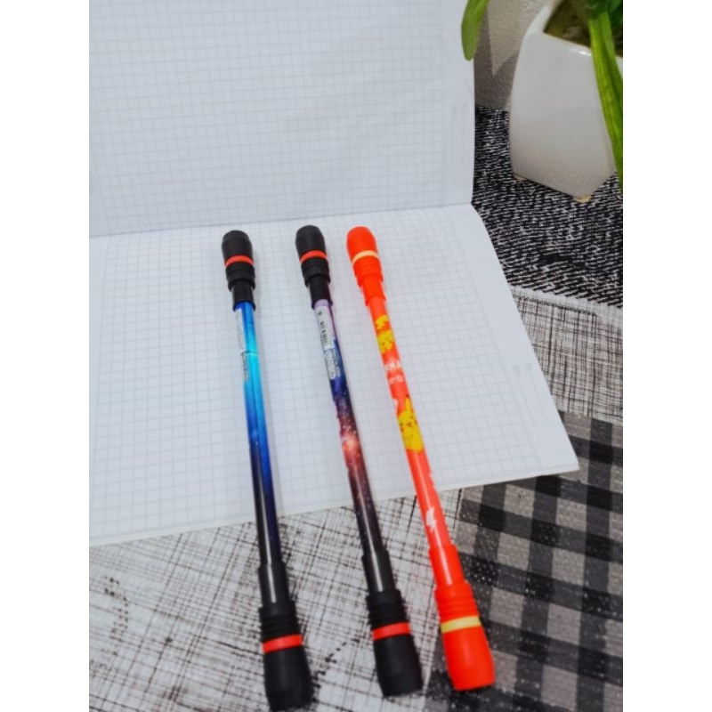 

[COD]1 Pcs Spinning Pen(One Piece / Naruto / Pokemon/Demon Slayer) Anime Mainan periferal Pulpen